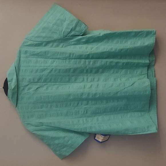 Improved Living Green Textured Blouse - Picture 9 of 10